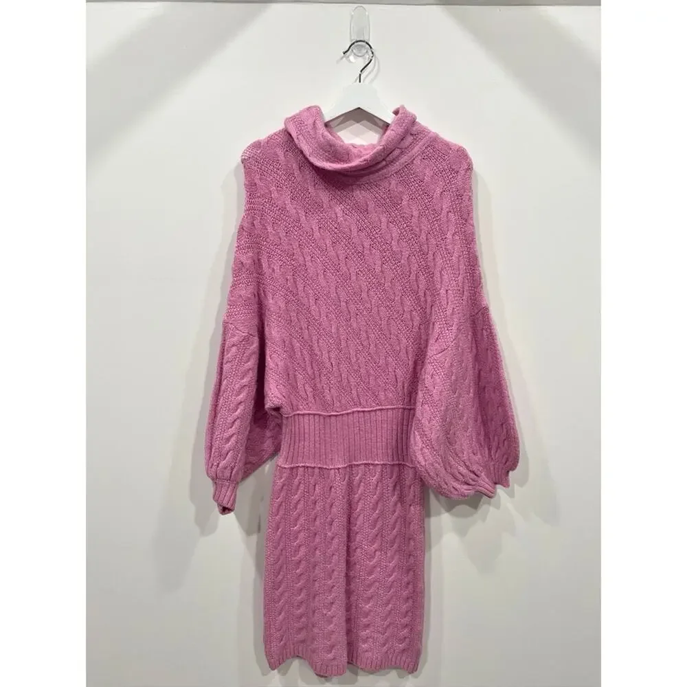 Free People Pink Sweater Dress - Picture 2 of 12